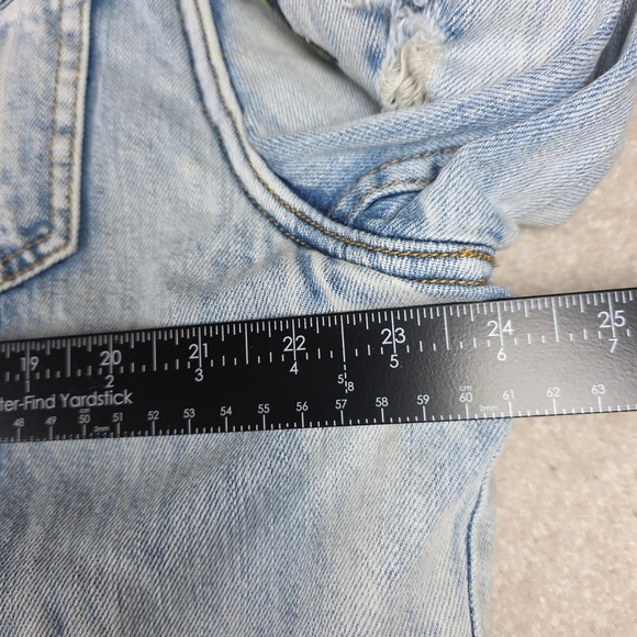 Denim Sherpa Jacket 2XL Tiger Embroidered Distressed Streetwear Legends Rose Bee - Picture 4 of 12